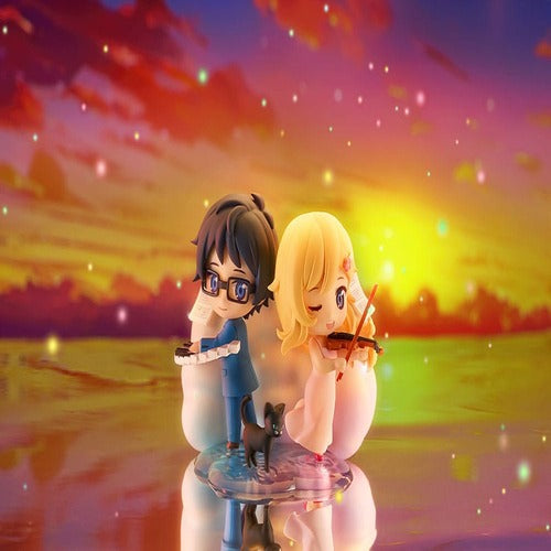 Your Lie in April Minifiguren Qset 2er-Pack Kaori Miyazono & Kosei Arima 9 cm