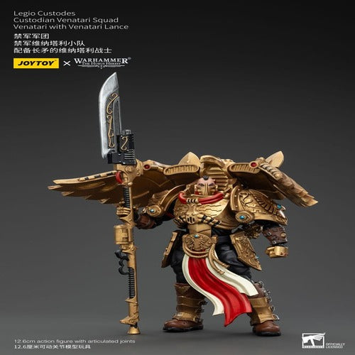 Warhammer The Horus Heresy figurine 1/18 Legio Custodes Custodian Venatari Squad Venatari with Venatari Lance 13 cm