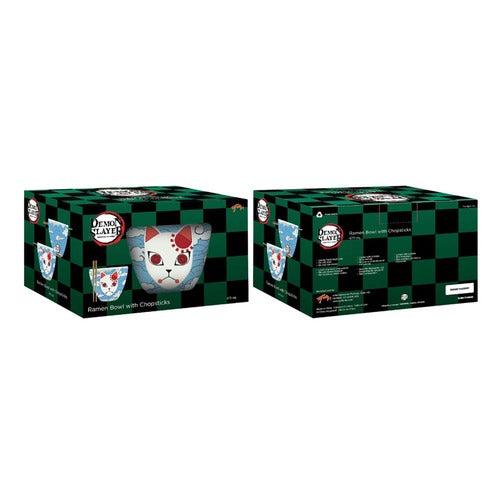 Demon Slayer bol à ramen avec baguettes Tanjiro Mask 473 ml