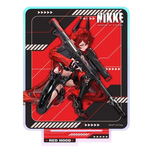 Goddess of Victory: Nikke figurine acrylique Crouching Series Red Hood Holographic 14 cm
