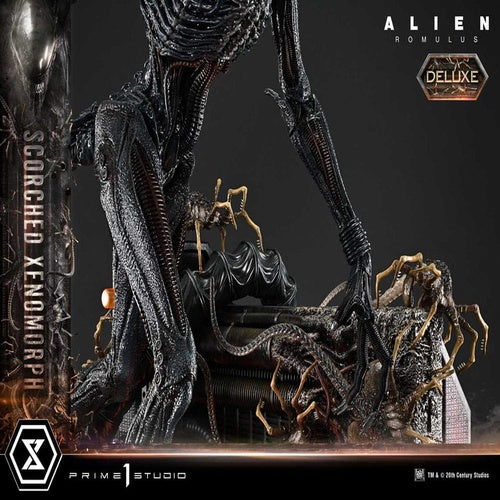 Alien: Romulus statuette Museum Masterline XL 1/3 Scorched Xenomorph Deluxe Version 98 cm