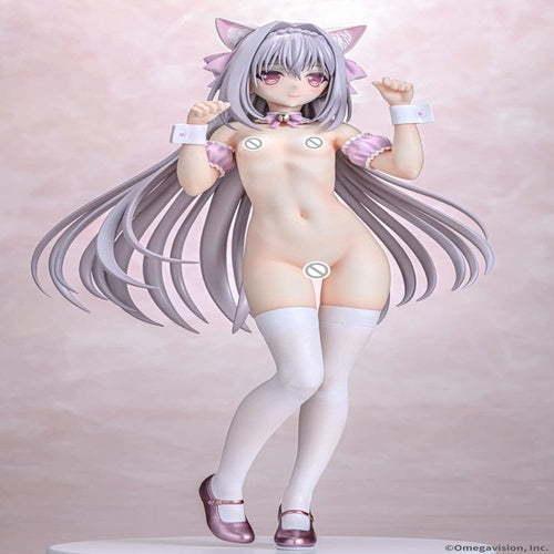 Tsuki ni Yorisou Otome no Sahou statuette PVC 1/6 Luna Sakurakouji Cat Maid Sakura Color Ver. 26 cm