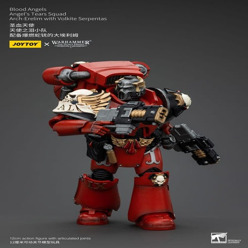 Warhammer The Horus Heresy figurine 1/18 Blood Angels Angel's Tears Squad Arch-Erelim with Volkite Serpentas 12 cm