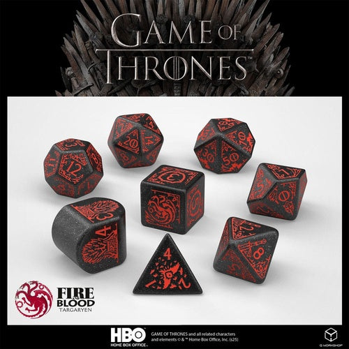 Game of Thrones pack dés Targaryen (8)