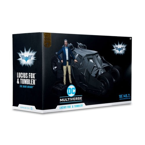 DC Multiverse véhicule Tumbler with Lucius Fox (The Dark Knight) (Gold Label)