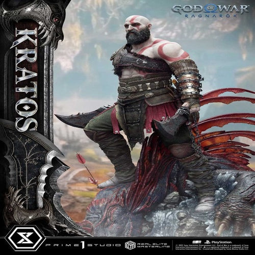 God of War: Ragnarok Real Elite Masterline Series Statue 1/3 Kratos 95 cm
