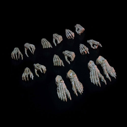 Mythic Legions: Necronominus accessoires pour figurines Skeletons of Necronominus Hands/Feet Pack