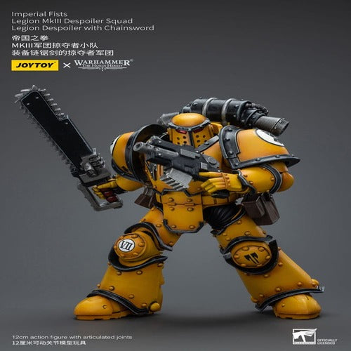 Warhammer The Horus Heresy figurine 1/18 Imperial Fists Legion MkIII Despoiler Squad Legion Despoiler with Chainsword 12 cm