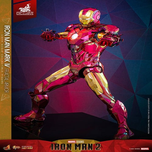 Iron Man figurine Movie Masterpiece Diecast 1/6 Iron Man Mark VI (Fractal Armor) Hot Toys Exclusive 33 cm