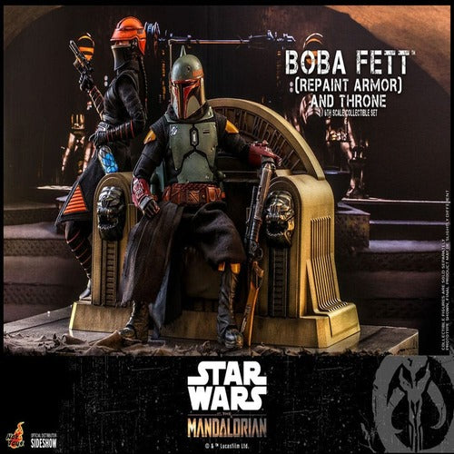 Star Wars: The Mandalorian figurine 1/6 Boba Fett Repaint Armor and Throne Special Edition 30 cm