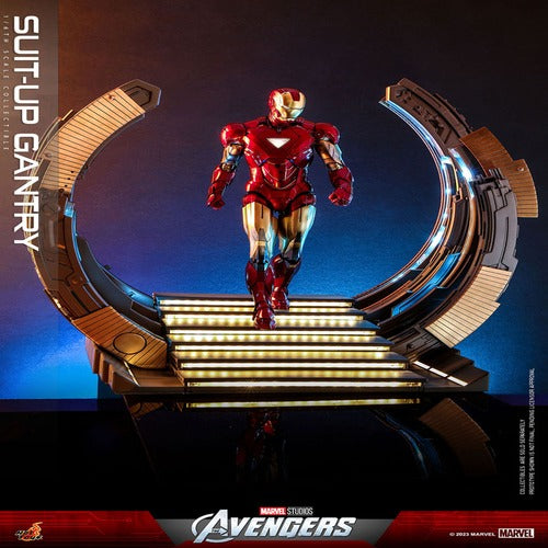 Marvel's The Avengers accessoires pour figurines Accessories Collection Series Iron Man Suit-Up Gantry
