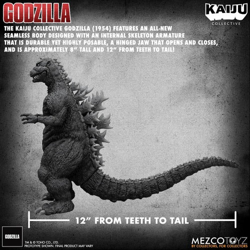 Godzilla (1954) Kaiju Collective Actionfigur Godzilla - Black & White Edition 20 cm