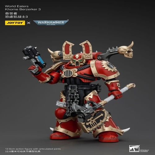 Warhammer 40k figurine 1/18 World Eaters Khorne Berzerker 3 13 cm