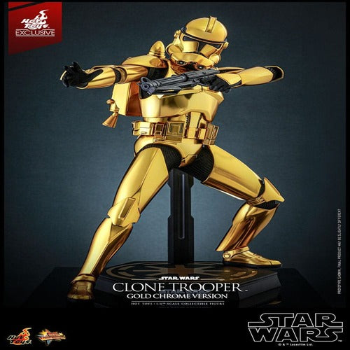 Star Wars figurine 1/6 Clone Trooper (Gold Chrome Version) Exclusive 30 cm