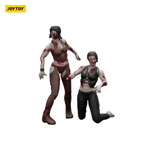 Zombie pack 2 figurines Dark Source Female wrestlers 8 cm