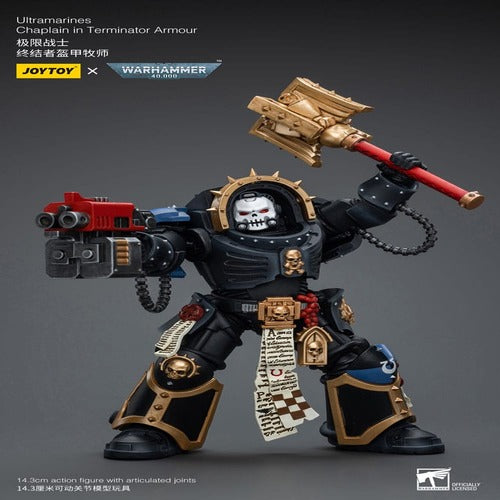 Warhammer 40k figurine 1/18 Ultramarines Chaplain in Terminator Armour 12 cm