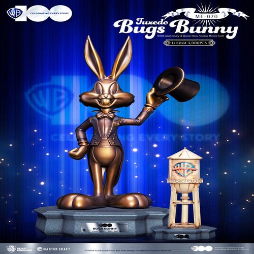 Looney Tunes 100th anniversary of Warner Bros. Studios statuette Master Craft Bugs Bunny 46 cm