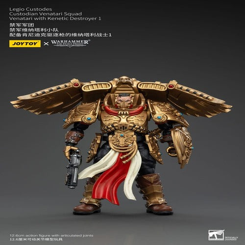 Warhammer The Horus Heresy figurine 1/18 Legio Custodes Custodian Venatari Squad Venatari with Kenetic Destroyer 1 13 cm