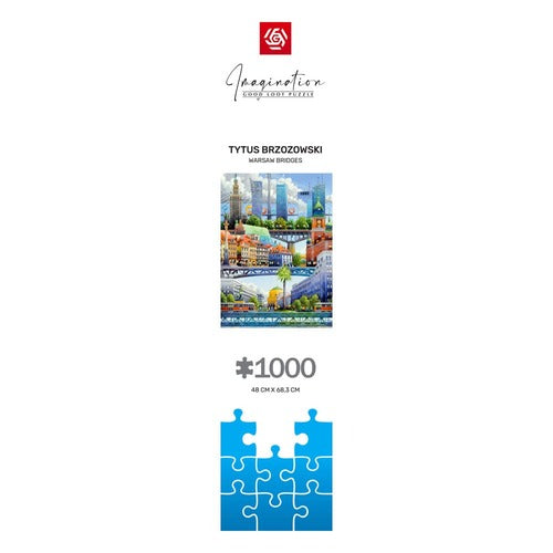 Tytus Brzozowski puzzle Imagination Warsaw Bridges (1000 pièces)