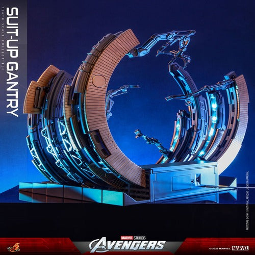 Marvel's The Avengers accessoires pour figurines Accessories Collection Series Iron Man Suit-Up Gantry