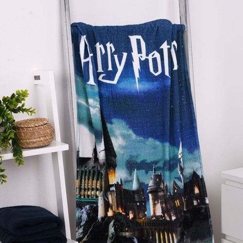 Harry Potter Velours-Handtuch Blau 70 x 140 cm