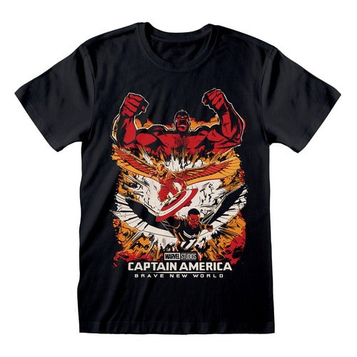 Captain America Brave New World T-Shirt Montage (S)