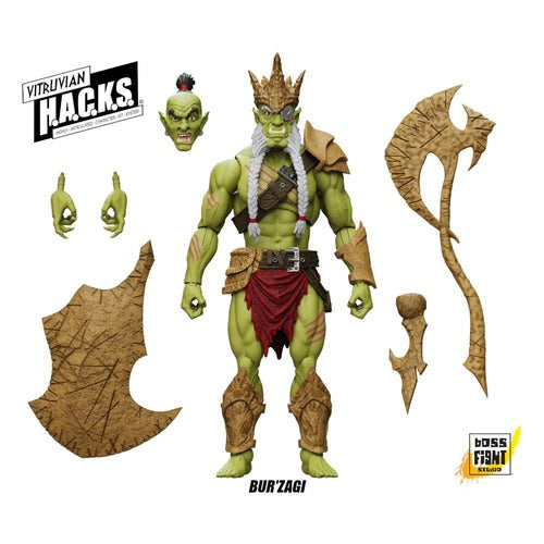 Vitruvian H.A.C.K.S. figurine Mighty Orc Sovran Bur'Zagi
