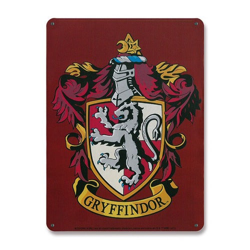 Harry Potter panneau métal Gryffindor 15 x 21 cm