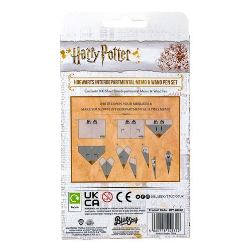 Harry Potter Notizzettel mit Zauberstabstift Hogwarts