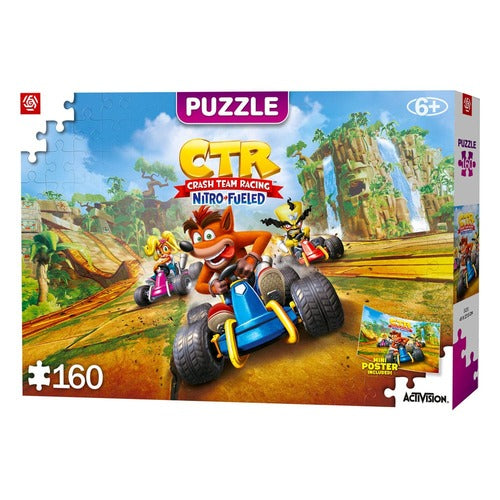 Crash Bandicoot puzzle Kids Team Racing Nitro-Fueled (160 pièces)