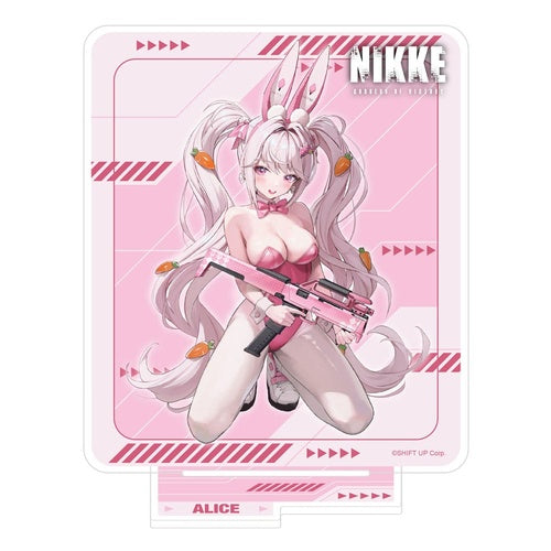 Goddess of Victory: Nikke figurine acrylique Crouching Series Alice Holographic 14 cm