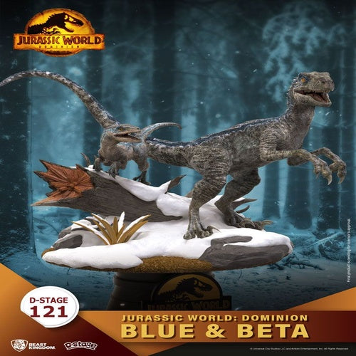 Jurassic World: Ein neues Zeitalter D-Stage PVC Diorama Blue & Beta 13 cm reproduktion