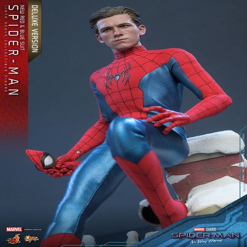 Spider-Man: No Way Home figurine Movie Masterpiece 1/6 Spider-Man (New Red and Blue Suit) (Deluxe Version) 28 cm
