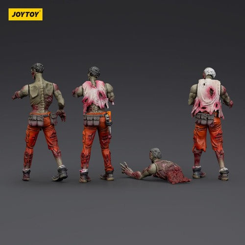 Zombie pack 4 figurines Dark Source Mechanic Team 8 cm