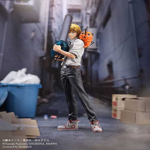 Chainsaw Man statuette S-Fire PVC 1/7 Denji & Pochita 24 cm