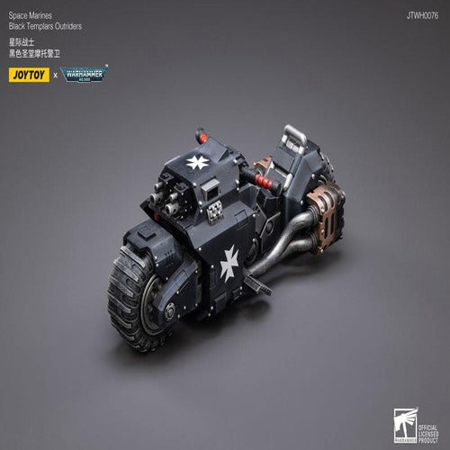 Warhammer 40k véhicule 1/18 Black Templars Outrider Bike 22 cm
