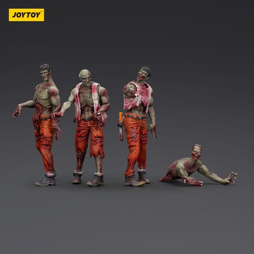 Zombie pack 4 figurines Dark Source Mechanic Team 8 cm