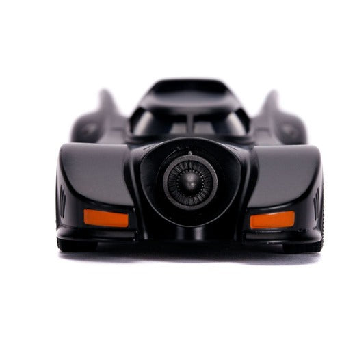 Batman 1989 1/32 Hollywood Rides 1989 Batmobile métal avec figurine