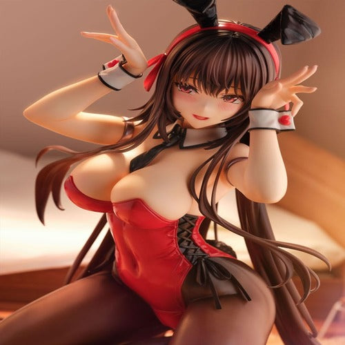 Amakano 2+ statuette PVC 1/4 Yuuhi Kurohime Bunny Suit Ver. 32 cm