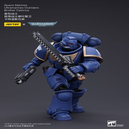 Warhammer 40k figurine 1/18 Space Marines Ultramarines Outriders Brother Catonus 14 cm