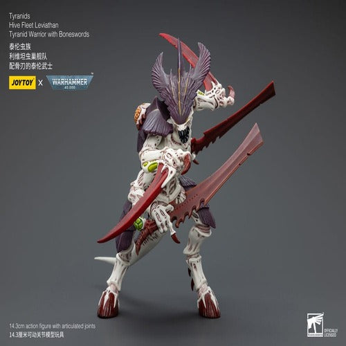 Warhammer 40k figurine 1/18 Tyranids Hive Fleet Leviathan Tyranid Warrior with Boneswords 12 cm