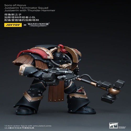Warhammer The Horus Heresy figurine 1/18 Sons of Horus Justaerin Terminator Squad Justaerin with Thunder Hammer 12 cm