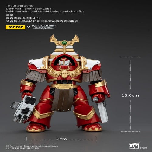 Warhammer The Horus Heresy figurine 1/18 Thousand Sons Sekhmet Terminator Cabal Sekhmet with Combi-Bolter and Chainfist 14 cm
