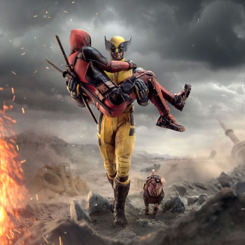 MARVEL - Deadpool et Wolverine - Statuette Art Scale Iron Studio 1/10 Deluxe