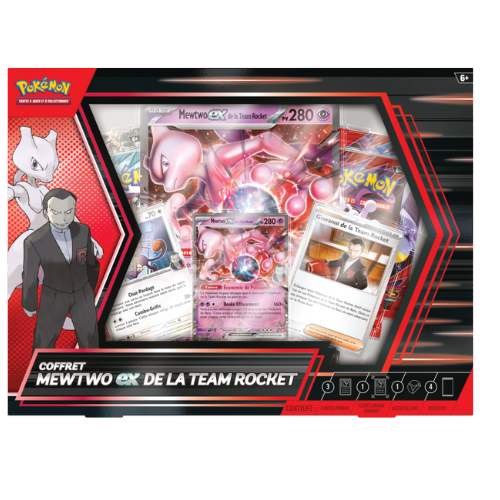 POKÉMON – Coffret Mewtwo EX – Team Rocket – 4 Boosters FR