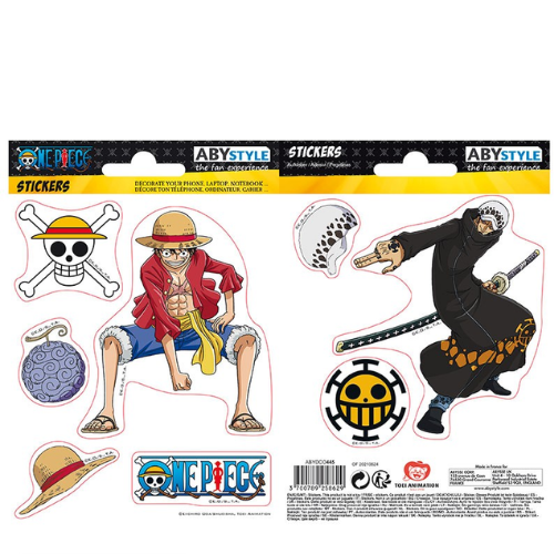 ONE PIECE Mini stickers Luffy & Law