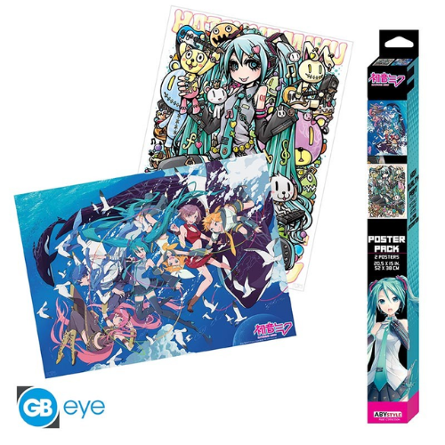 HATSUNE MIKU - Set 2 Posters Chibi 52x38