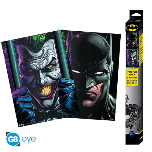 DC COMICS - Set 2 Posters Chibi 52x38 - Batman et Joker