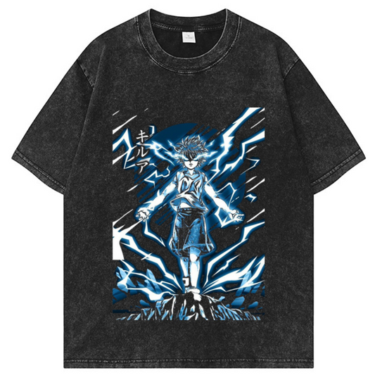 HUNTER X HUNTER - Tshirt Kirua Eclair Vintage