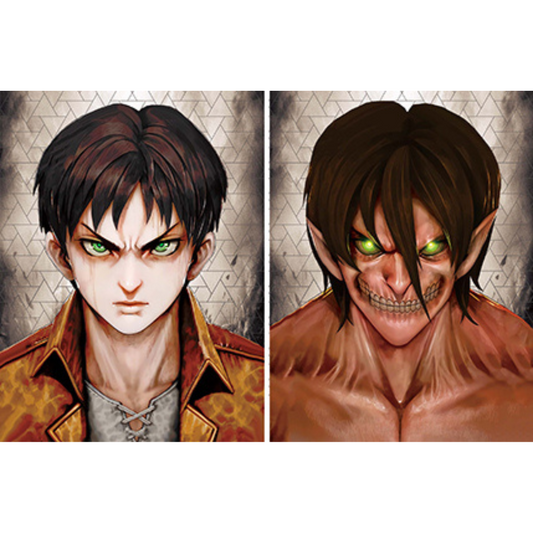 ATTACK ON TITAN - Poster 3D - Eren Yeager